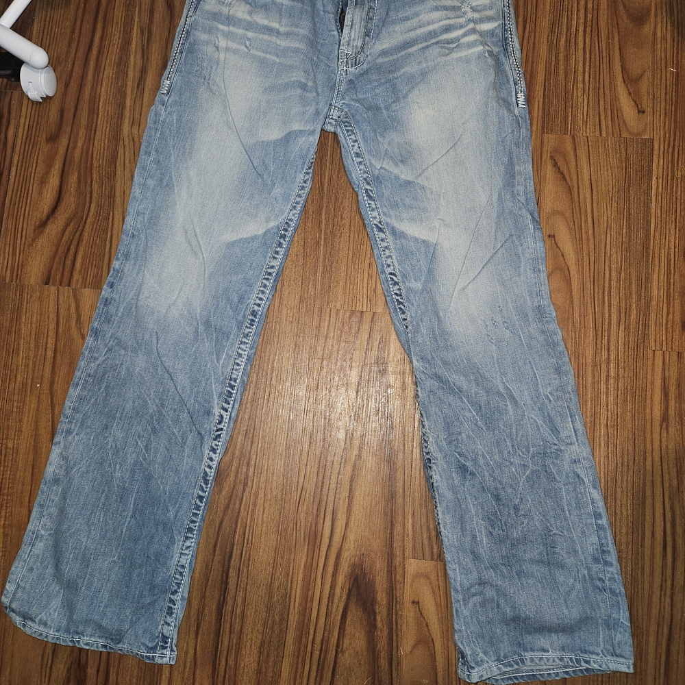Big Star Men's Faded Blue Pioneer Bootcut Jeans 34R